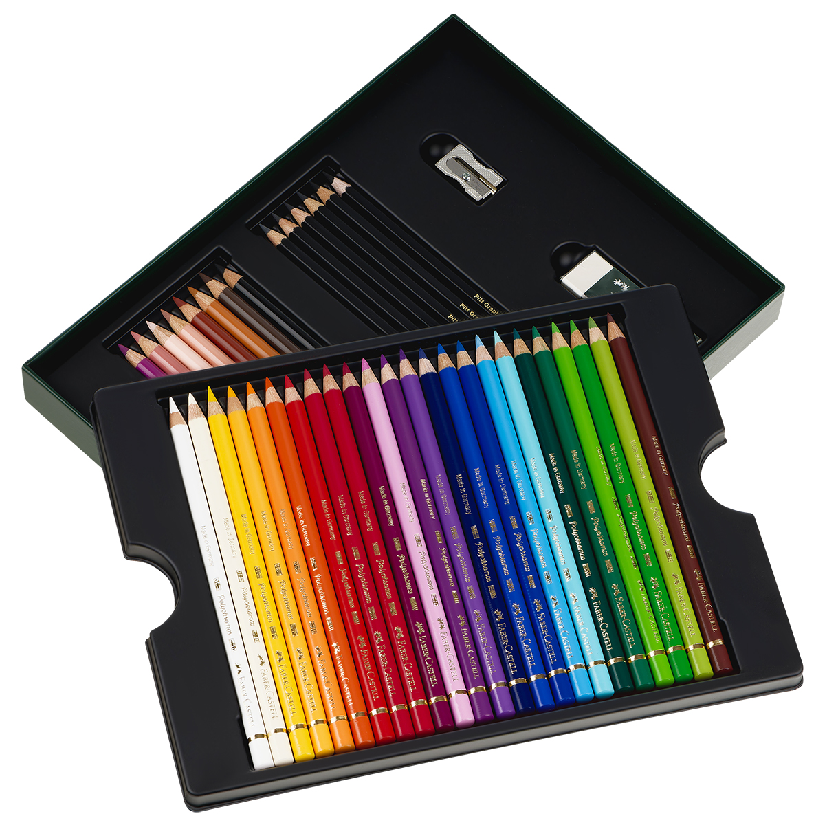 Набор художественных изделий Faber-Castell "Polychromos & Pitt Graphite Matt ", 40 предметов,  студийная коробка - фото 3