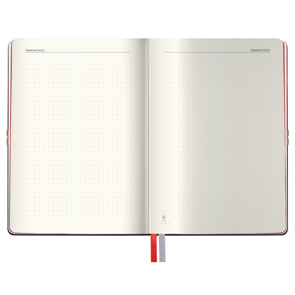 Ежедневник недатированный, А5, 136л., кожзам, Berlingo "Casual", с резинкой, черный, красный срез - фото 5