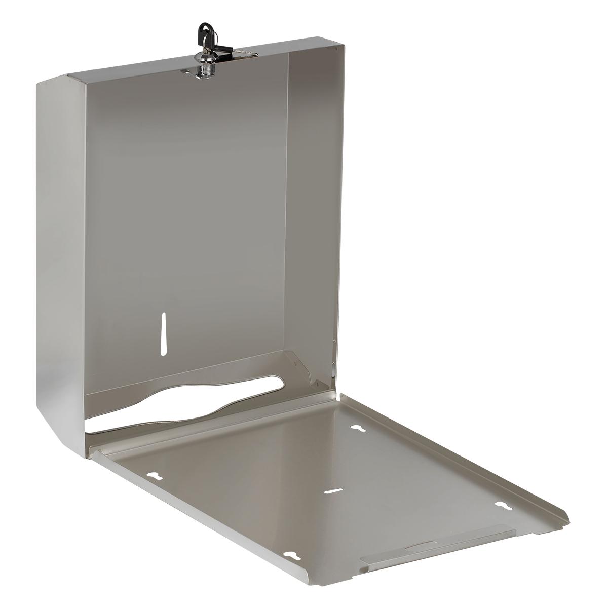 Диспенсер для полотенец листовых OfficeClean Professional (V-сл.), нержавеющая сталь, глянцевое покрытие - фото 10