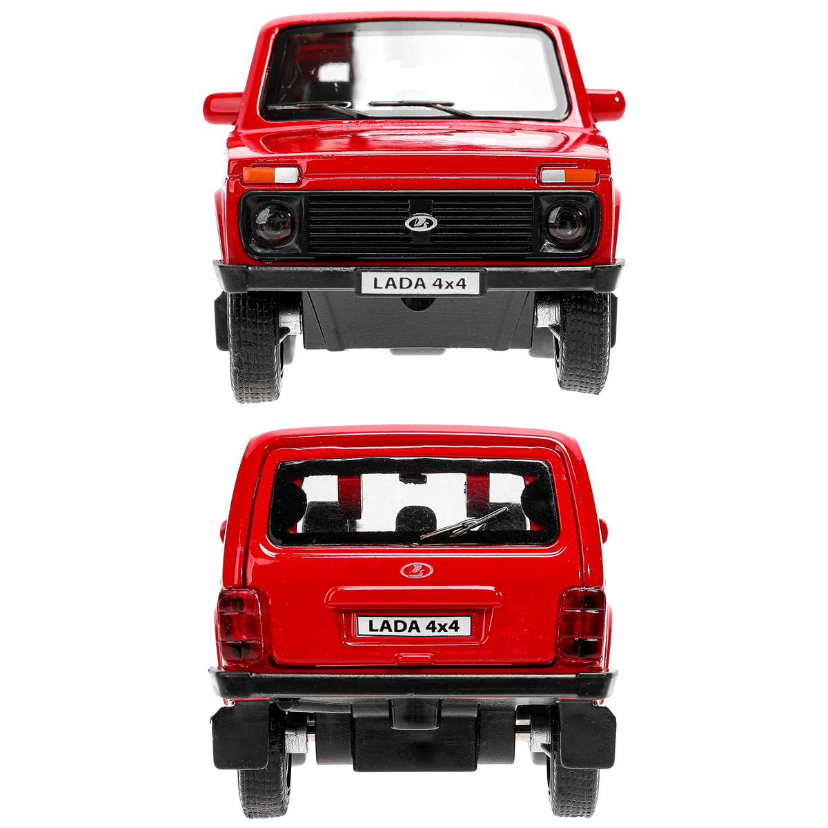 Машина игрушечная Технопарк "Lada 4x4", LADA, металл., 12см, красный, инерционная, с подвижными элементами - фото 10