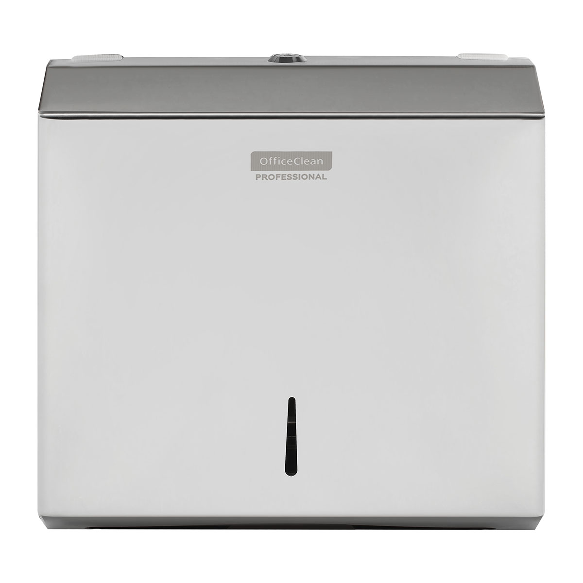 Диспенсер для полотенец листовых OfficeClean Professional (Z-сл.), нержавеющая сталь, глянцевое покрытие - фото 2