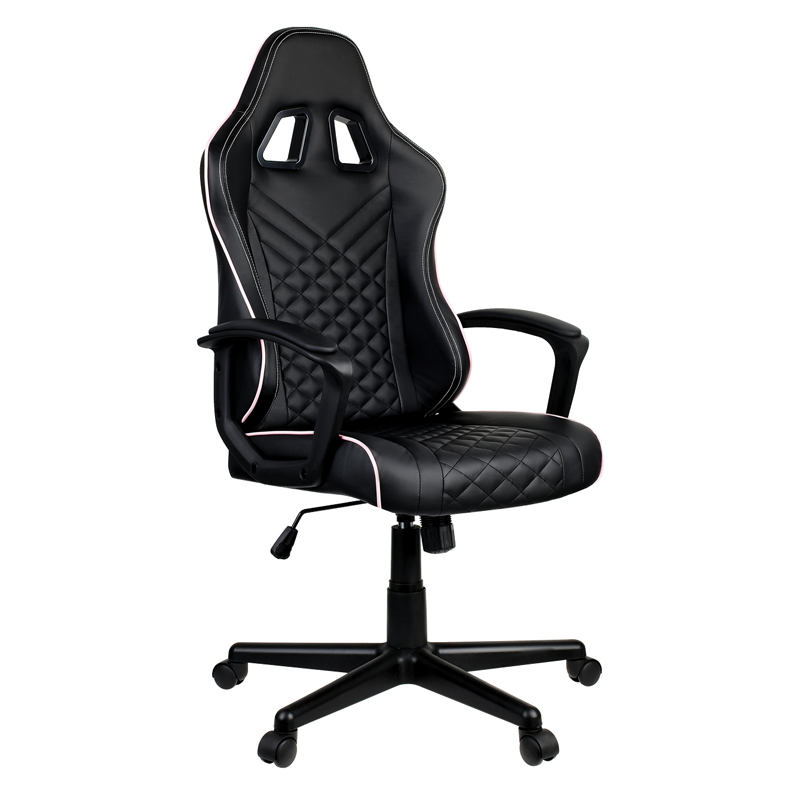 Кресло игровое Helmi HL-S10 "Level up", экокожа черная - фото 1
