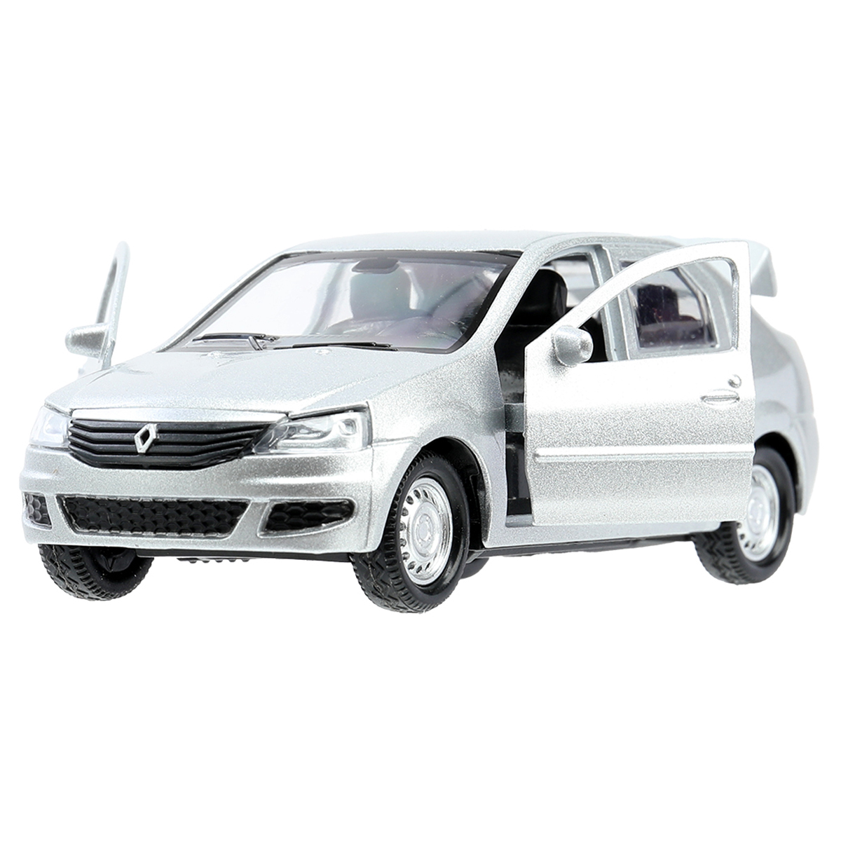Машина игрушечная Технопарк "Renault Logan", RENAULT, металл., 12см, серебристый, с подвижными элементами - фото 10