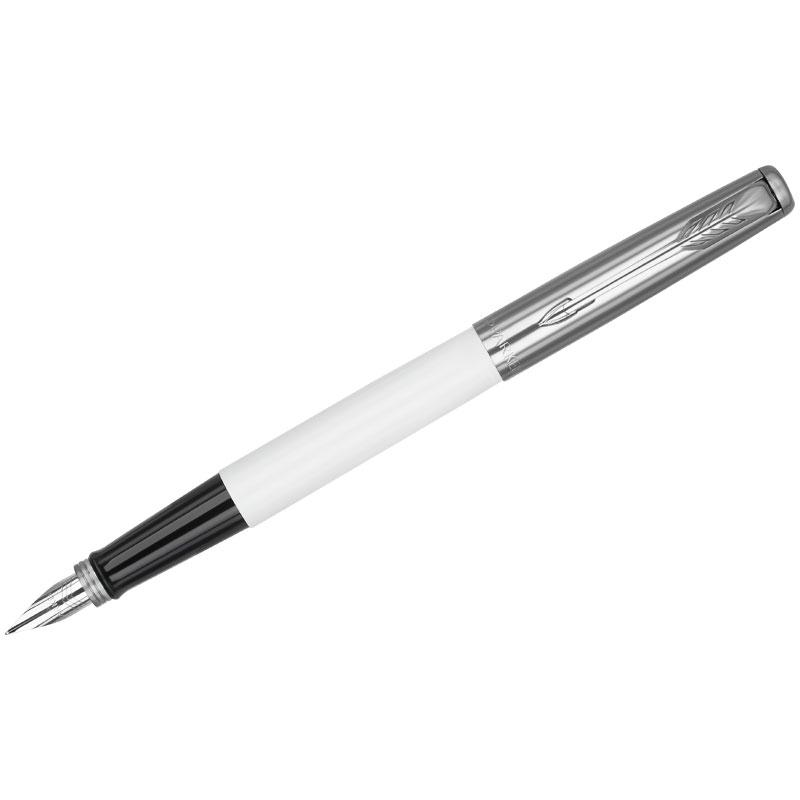 Ручка перьевая Parker "Jotter Originals White Chrome CT" синяя, 0,8мм, подарочная упаковка - фото 1