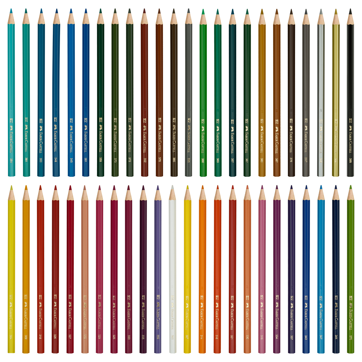 Карандаши цветные Faber-Castell "Замок", 48цв., шестигр.,заточ., картон, европодвес - фото 2
