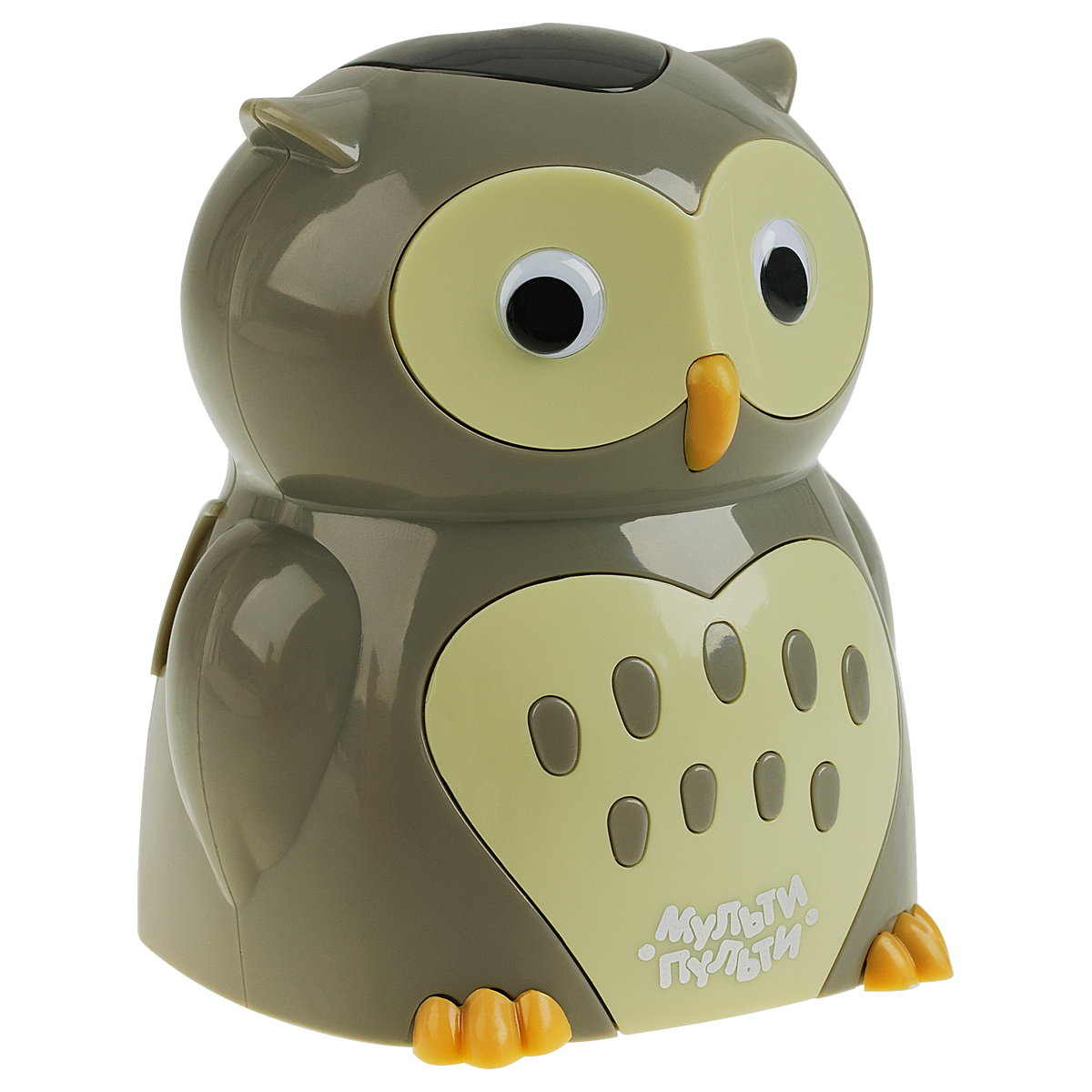 Точилка электрическая детская Мульти-Пульти "Сова" 1 отверстие, с контейнером, картон. упаковка - фото 1