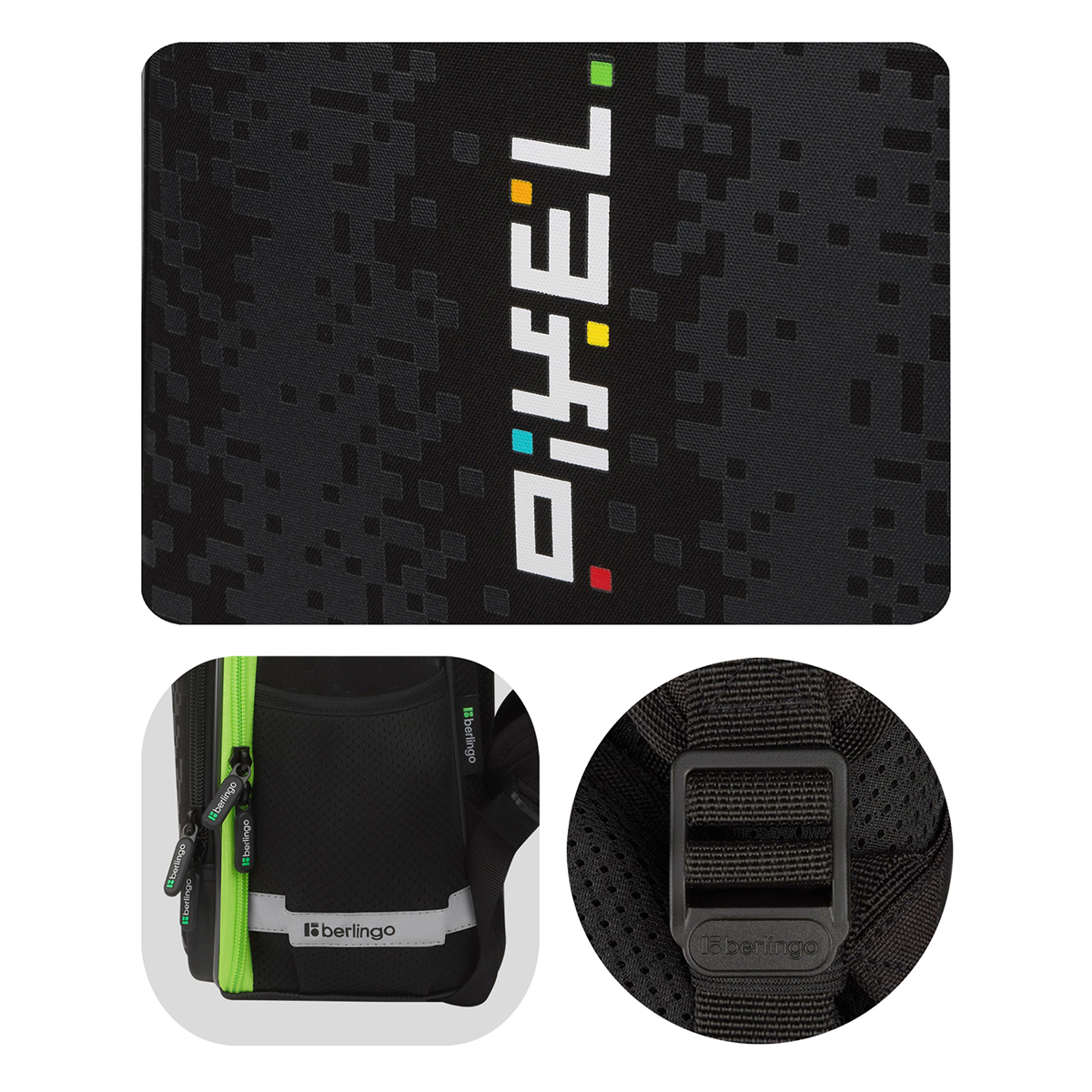 Ранец Berlingo Expert Plus "Pixel style" 38*29*15см, 2 отделения, 2 кармана, анатомическая спинка - фото 8