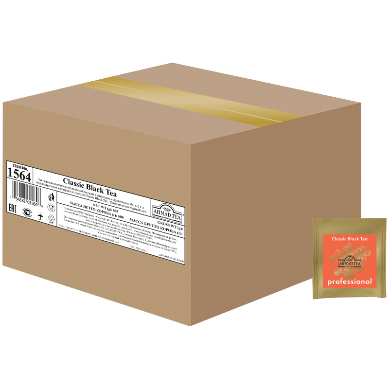 Чай Ahmad Tea "Professional. Классический", черный, 300 пакетиков по 2г - фото 1