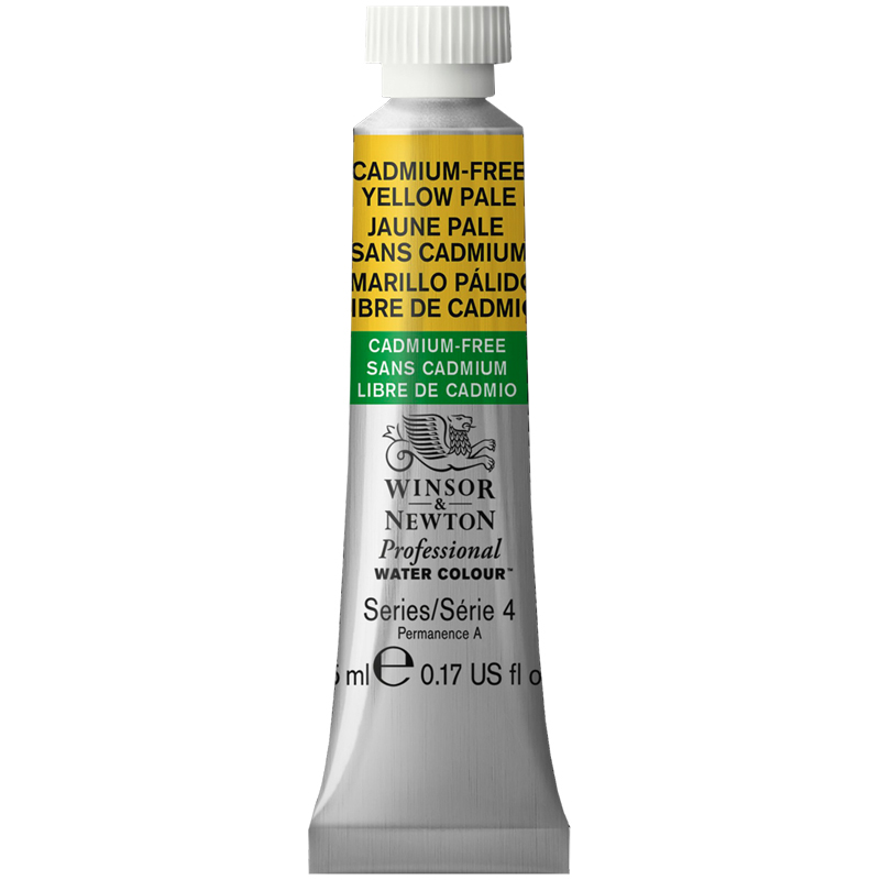 Акварель художественная Winsor&Newton "Professional", 5мл, туба, №907 бескадмиевый бледно-желтый - фото 1