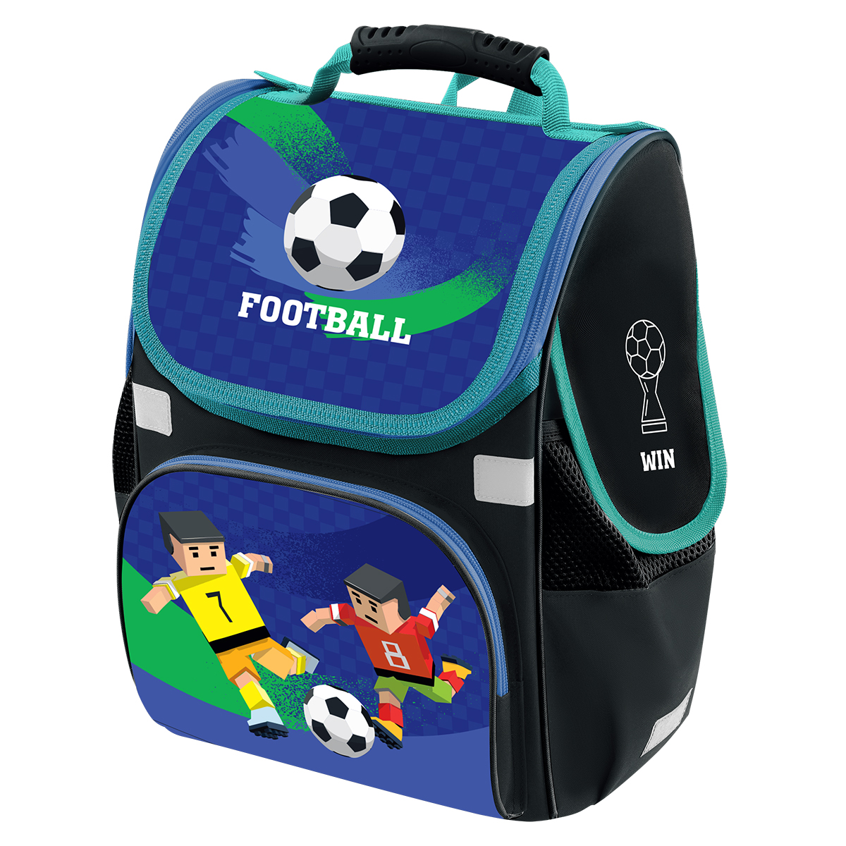 Ранец F?rst Junior "Football" 37*28*21см, 1 отделение, 3 кармана, анатомическая спинка - фото 1
