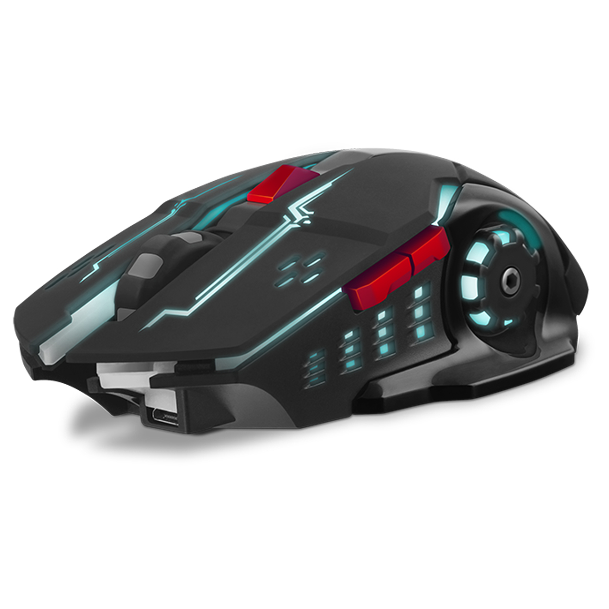 Мышь беспроводная Sven RX-G930W, бесшумная работа кнопок, подсветка, черный, 5btn+Roll - фото 1