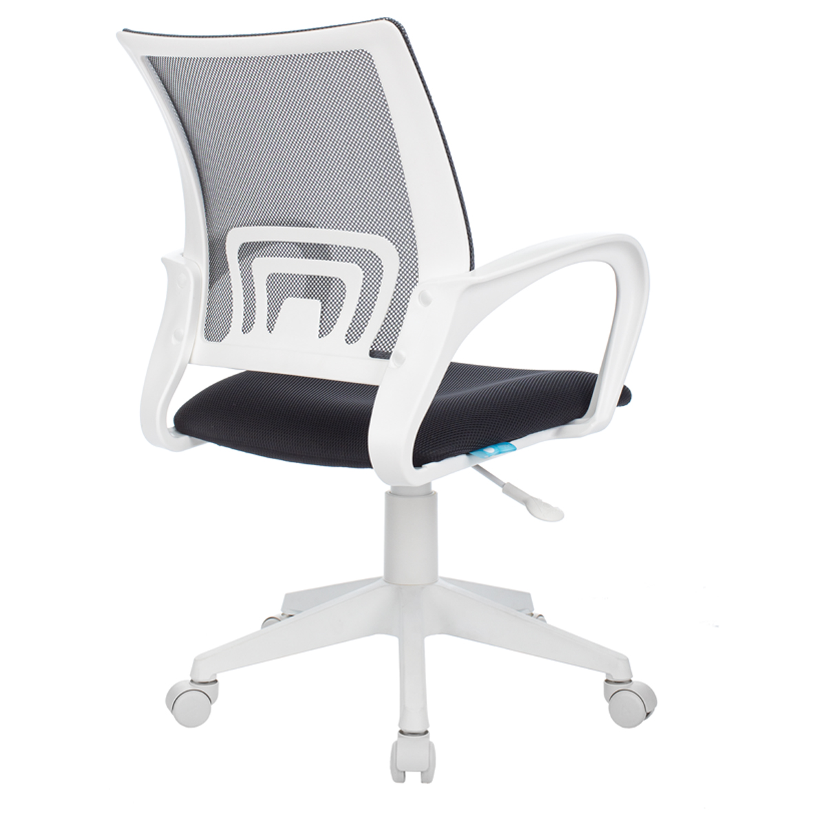 Кресло оператора Helmi HL-M95 R (W695) "Airy", спинка сетка серая/сиденье ткань TW серая, пиастра, пластик белый - фото 4