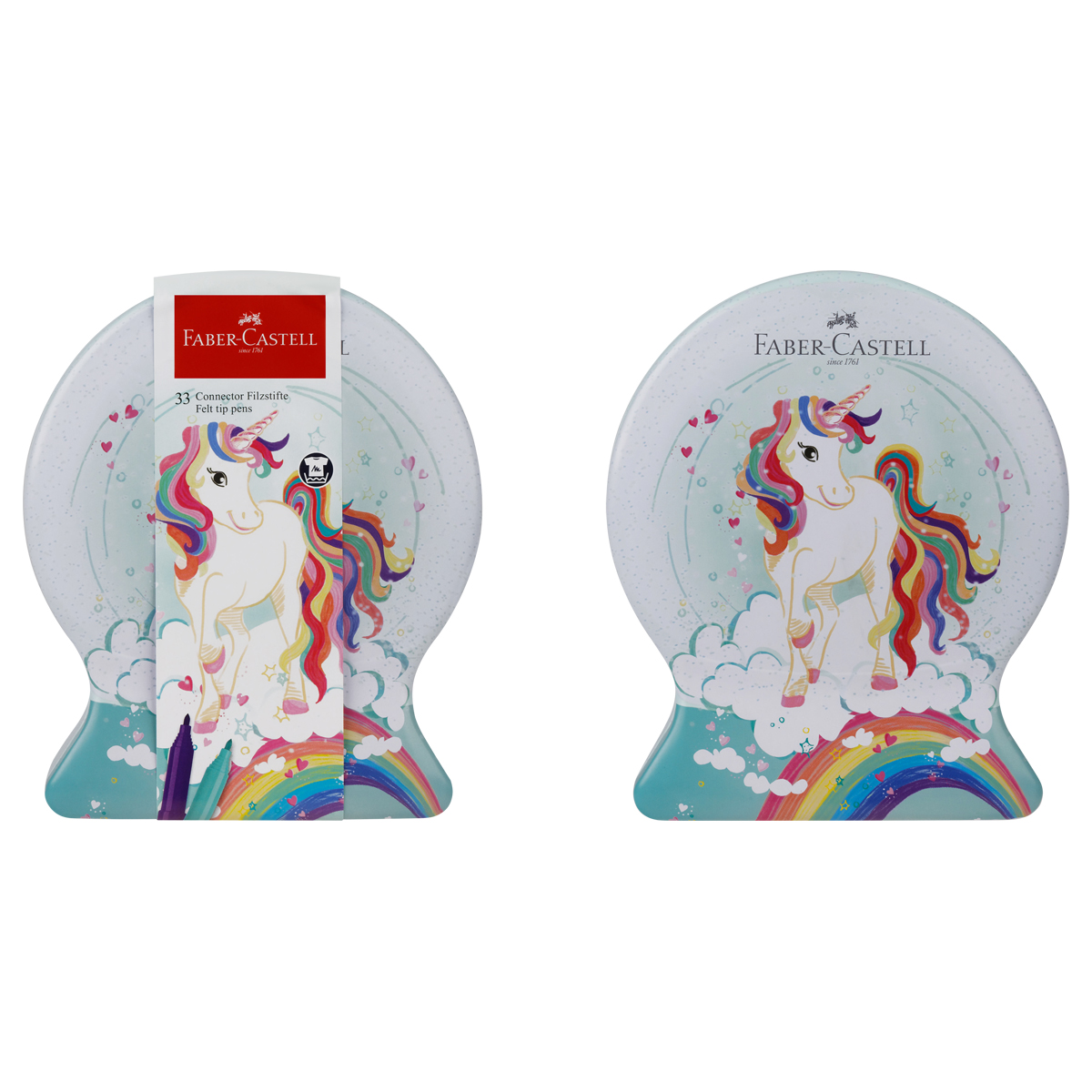 Набор для рисования Faber-Castell "Connector Unicorn" 33 фломастера - фото 2