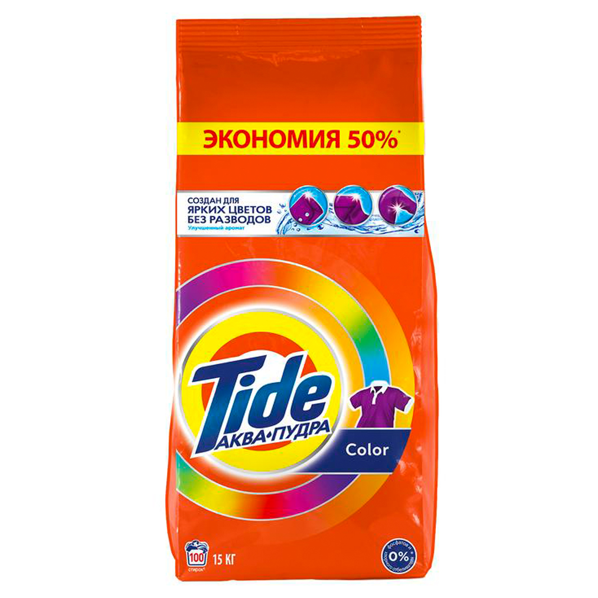 Порошок для машинной стирки Tide "Color", 15кг - фото 1