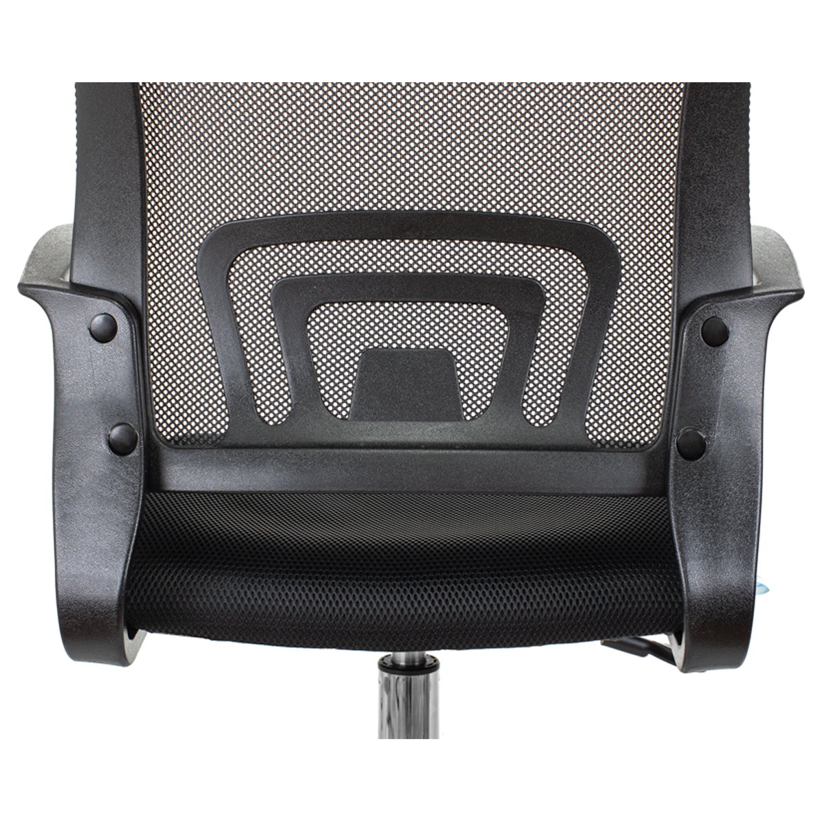 Кресло оператора Helmi HL-M95 R (695) "Airy", СН, спинка сетка черная/сиденье ткань TW черная, пиастра - фото 8