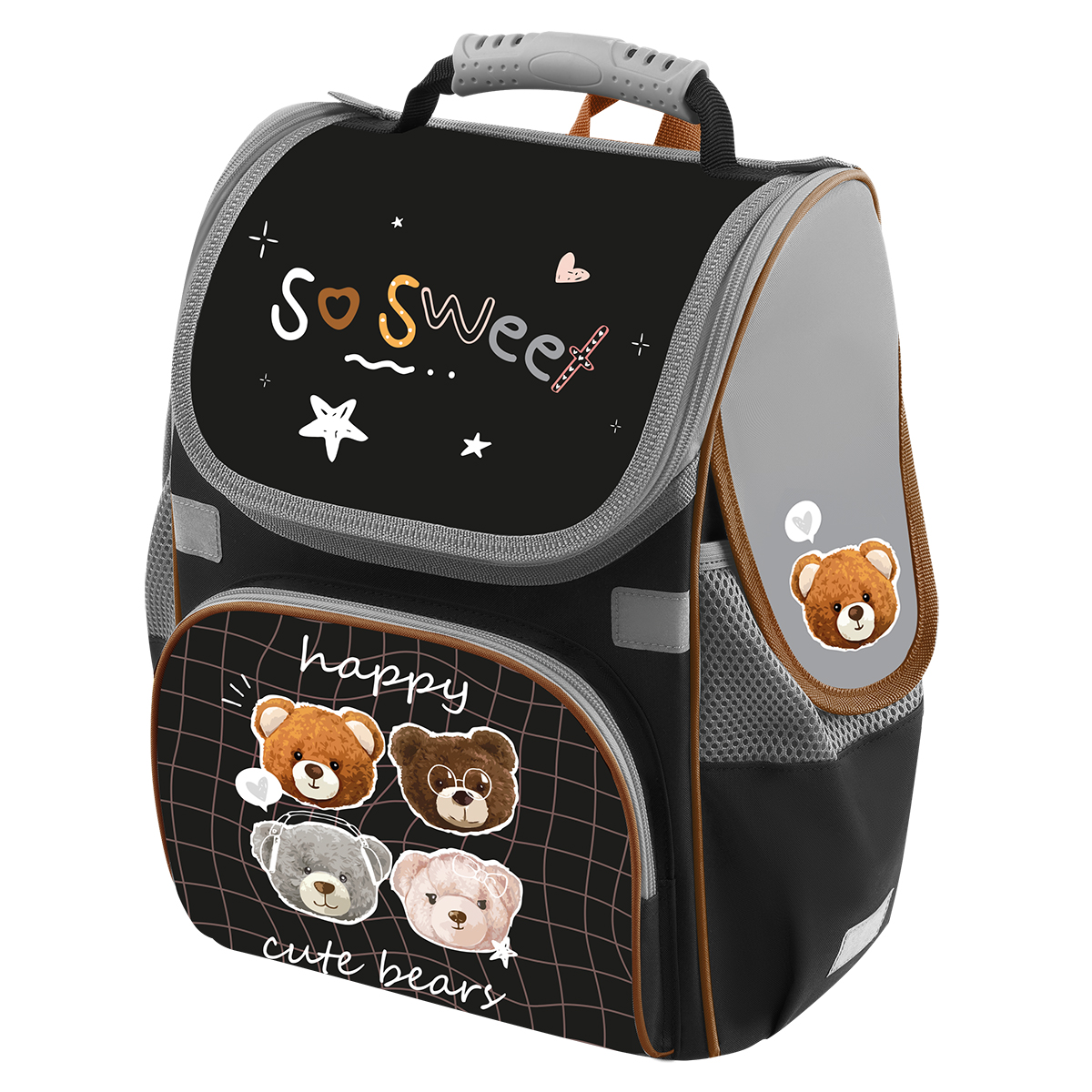 Ранец F?rst Junior "Cute bears" 37*28*21см, 1 отделение, 3 кармана, анатомическая спинка - фото 1