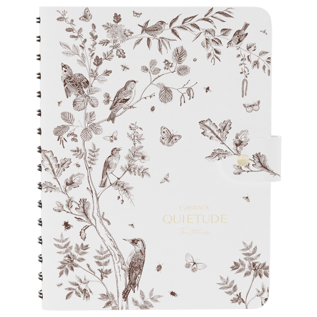 Ежедневник недатированный, А5, 136л., мягкий переплет, экокожа, BG "Embrace. Solitude", на гребне, подарочная  коробка, ручка в комплекте - фото 2