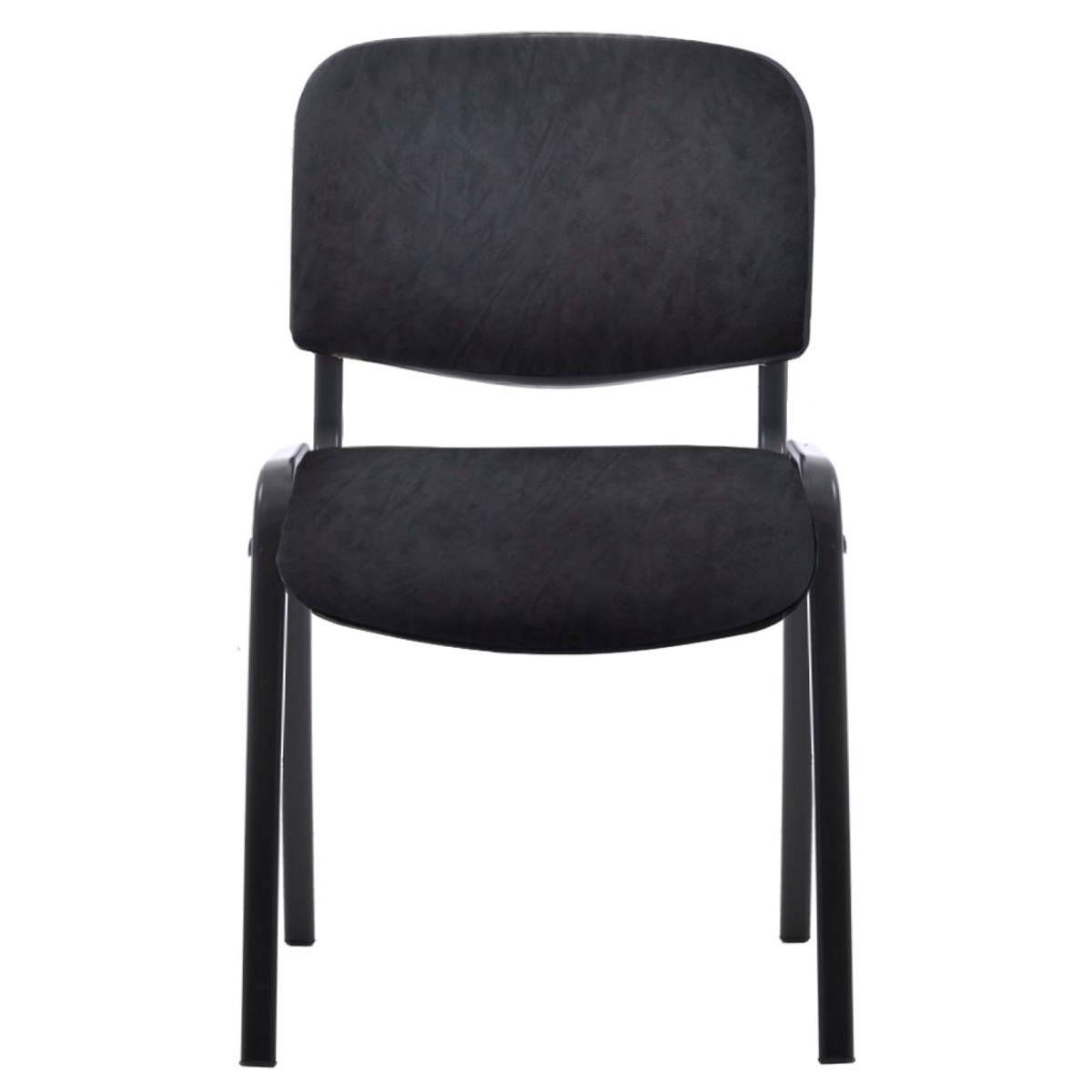 Стул Фабрикант "Изо" PV1, BL, каркас черный, обивка кожзам черный - фото 2