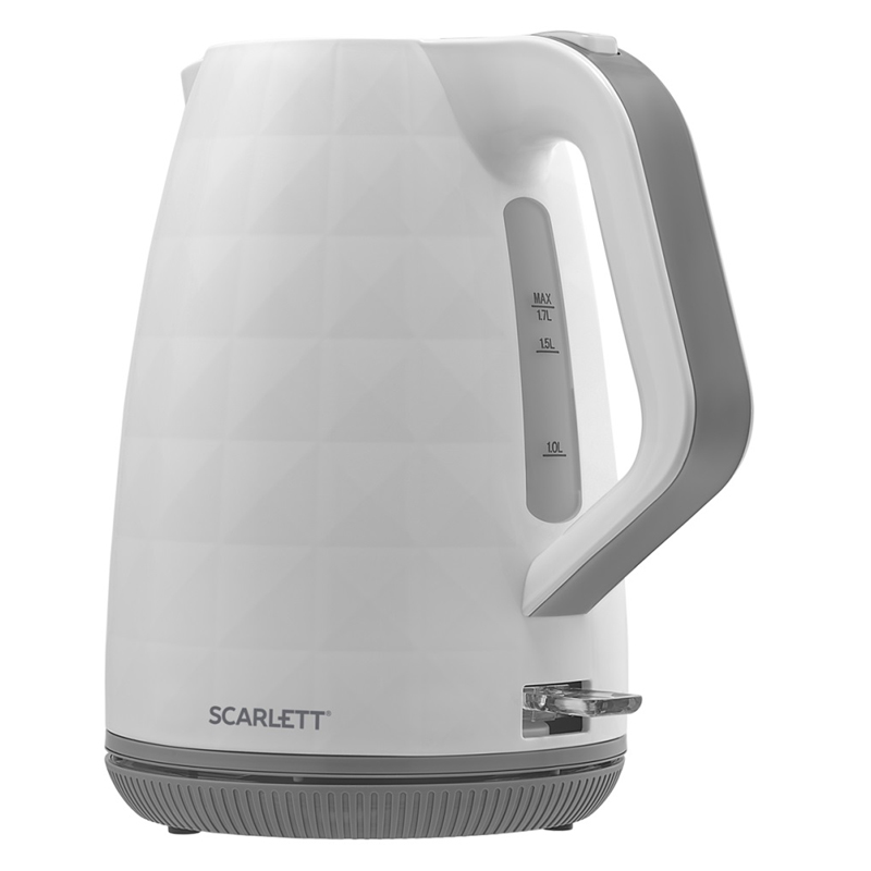 Чайник электрический Scarlett SC-EK18P49, 1,7л, 2200Вт, пластик, белый - фото 2