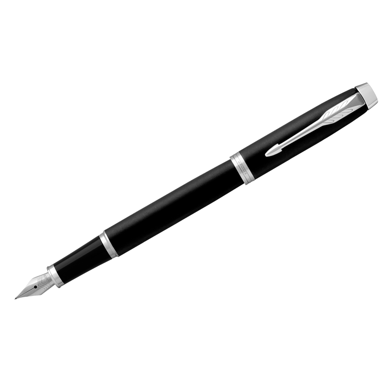 Ручка перьевая Parker "IM Essential Muted Black CT" синяя, 0,8мм, подарочная упаковка - фото 1