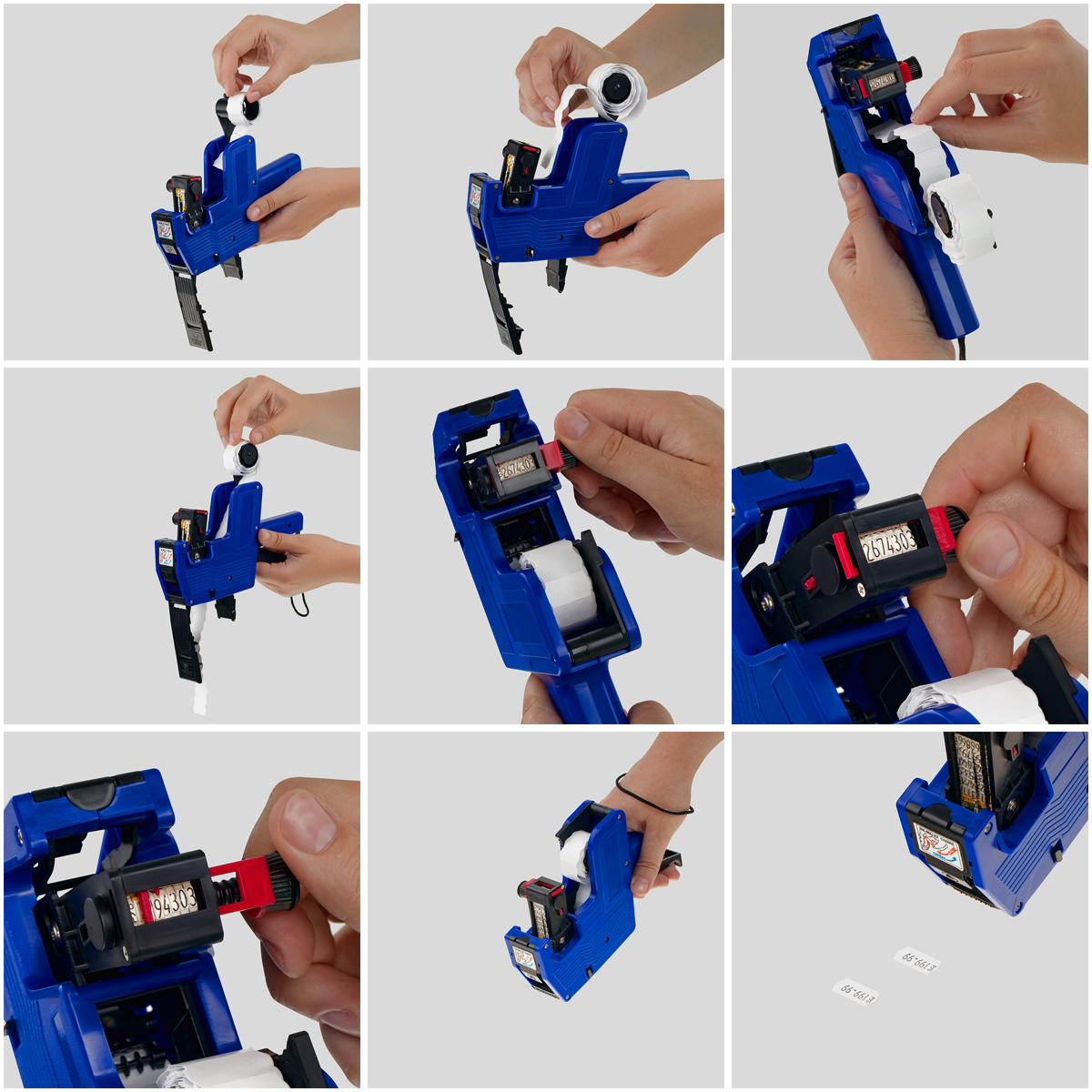 Этикет-пистолет OfficeSpace однострочный, волнистая лента, 8 символов, 22*12мм - фото 8