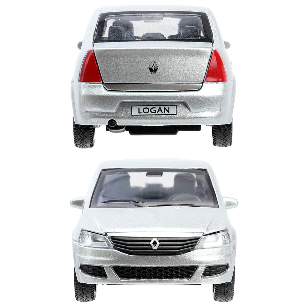 Машина игрушечная Технопарк "Renault Logan", RENAULT, металл., 12см, серебристый, с подвижными элементами - фото 6