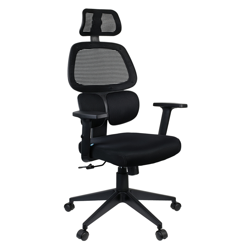Кресло руководителя Helmi HL-E36 "Support", ткань черная - фото 1