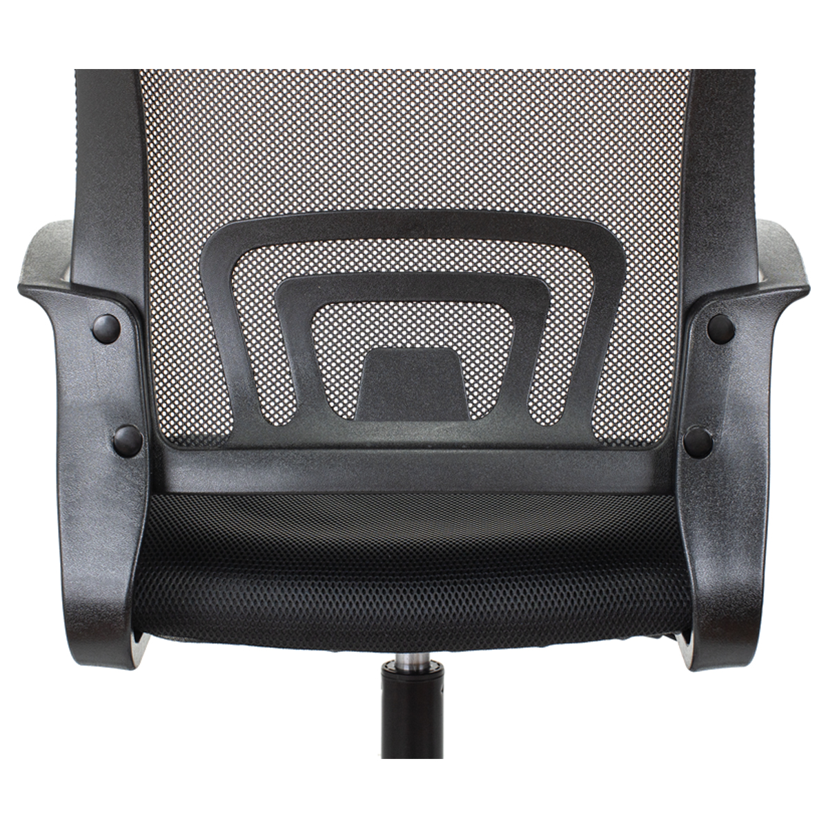 Кресло оператора Helmi HL-M95 R (695) "Airy", спинка сетка черная/сиденье ткань TW черная, пиастра - фото 9