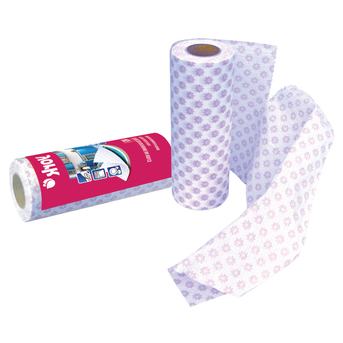 Салфетка для уборки York "Премиум", 25*40см с рисунком,многоразовые, 40шт., в рулоне - фото 1