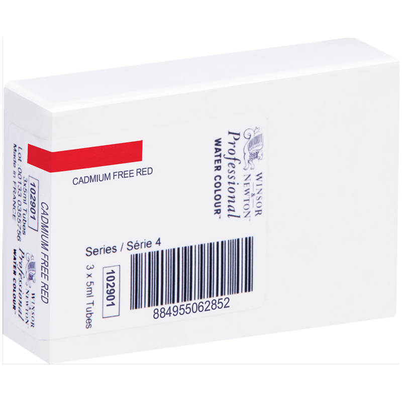 Акварель художественная Winsor&Newton "Professional", 5мл, туба, №901 бескадмиевый красный - фото 6