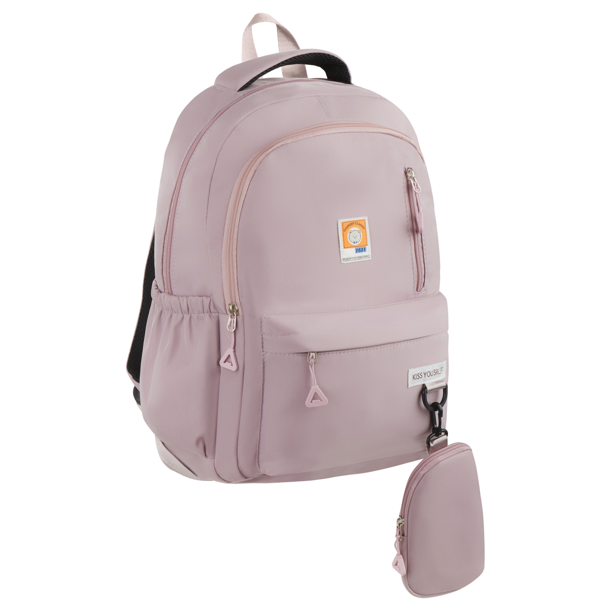 Рюкзак MESHU "Pink", 45*32*18см, 2 отделения, 4 кармана, уплотненная спинка,  в комплекте пенал 15*10см - фото 1