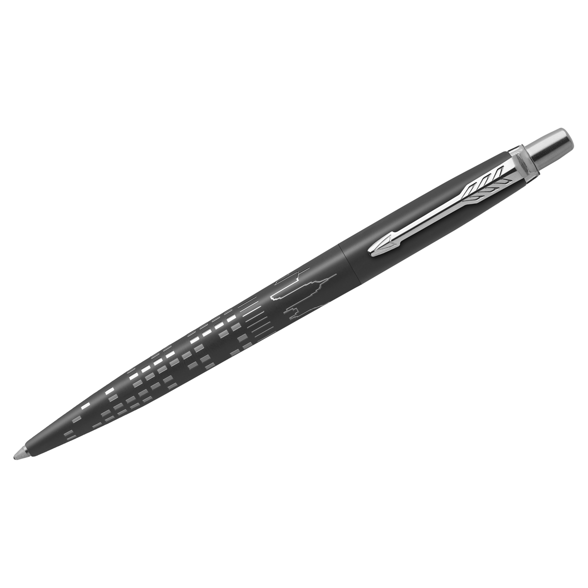 Ручка шариковая Parker "Jotter New York Black CT" синяя, 1,0мм, кнопочн., подарочная упаковка - фото 1