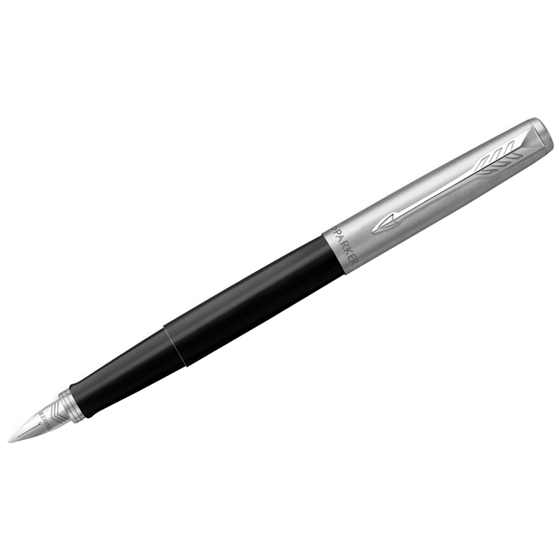 Ручка перьевая Parker "Jotter Originals Black Chrome CT" синяя, 0,8мм, подарочная упаковка - фото 1