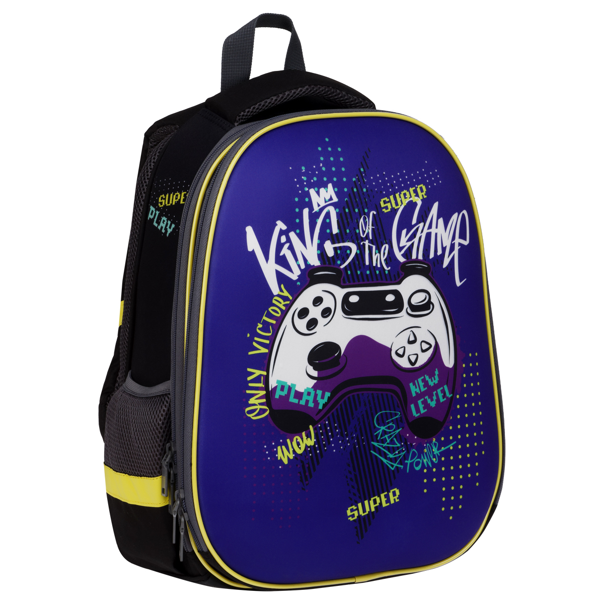 Ранец ArtSpace School Friend "Game" 39*30*18см, 2 отделения, 2 кармана, анатомическая спинка - фото 1