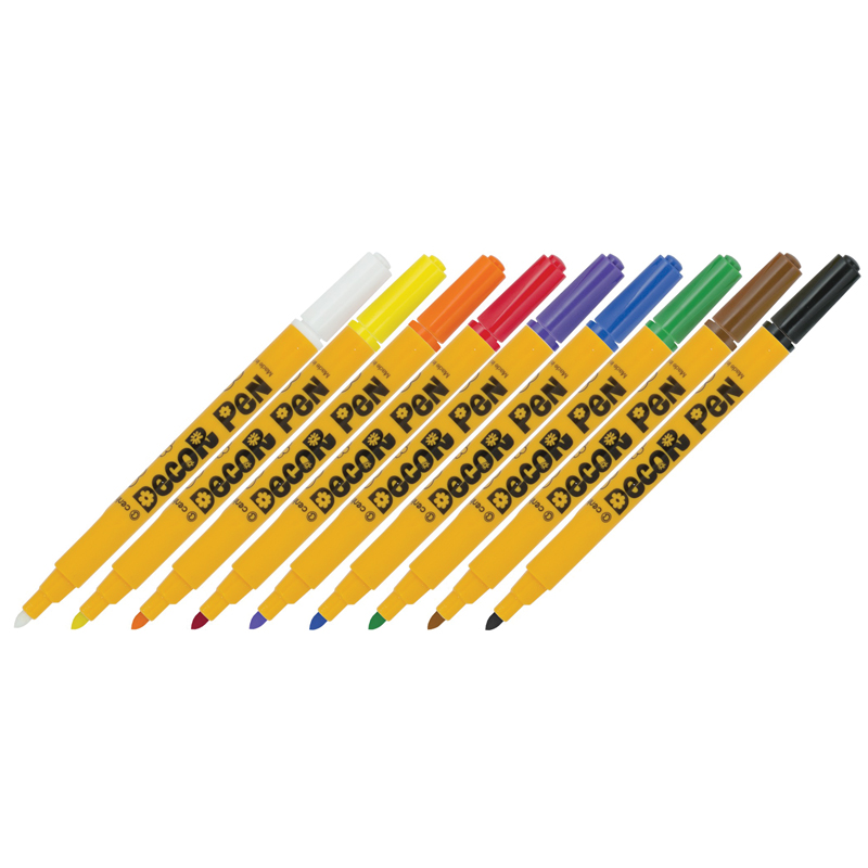 Набор маркеров для декорирования Centropen "Decor Pen 2738" 08цв.+1, пулевид, 1,5мм, картон. упаковка, европодвес - фото 2