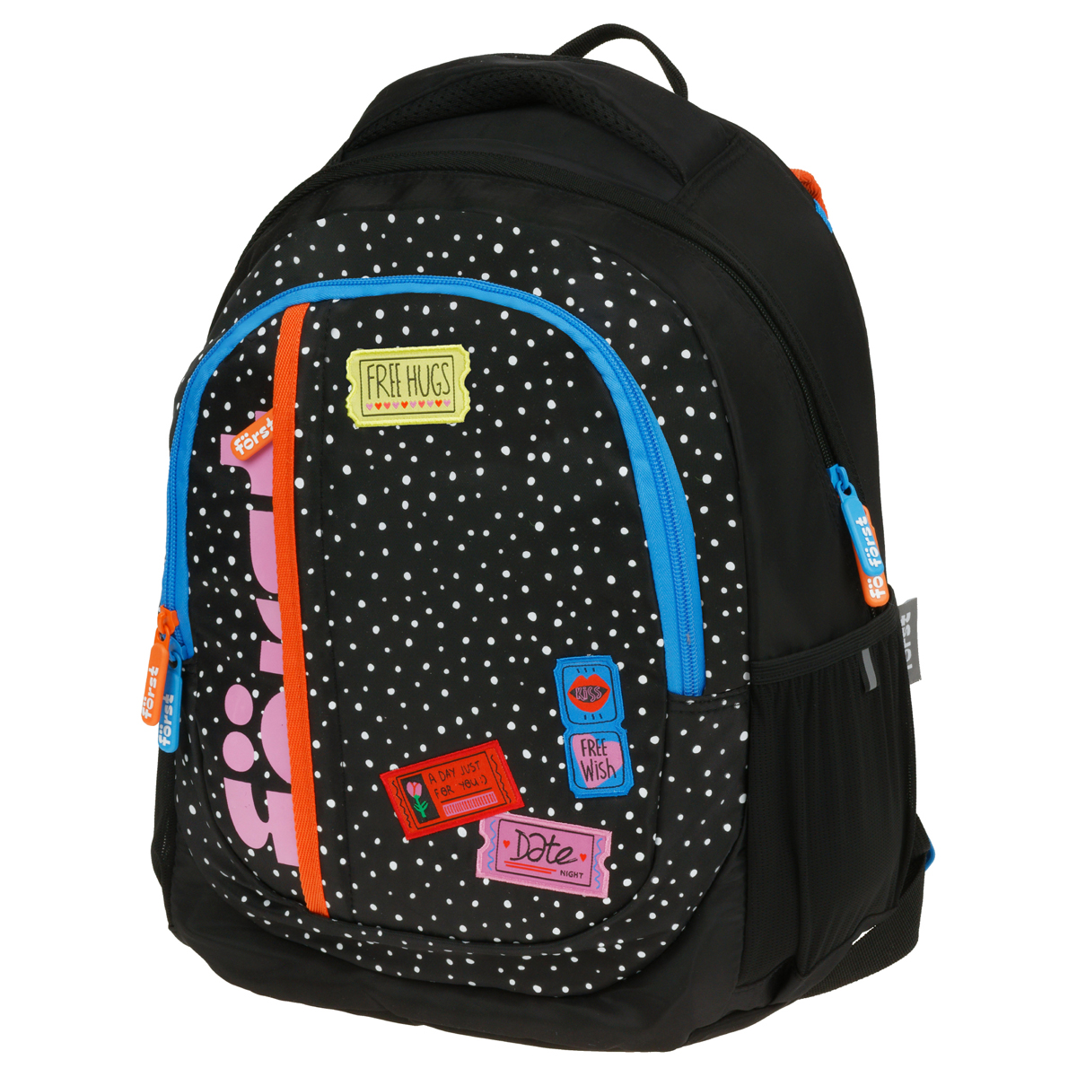 Рюкзак F?rst F-Trend "Dots style" 40*29*18см, 2 отделения, 3 кармана, эргономичная спинка - фото 1