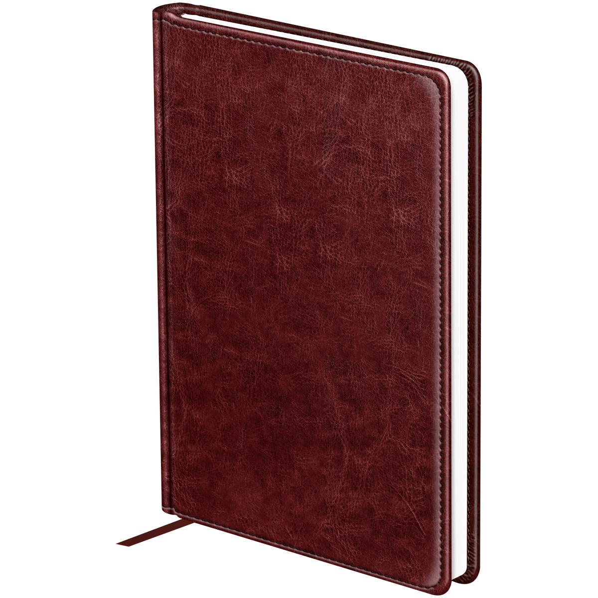 Ежедневник недатированный, А5, 160л., твердый переплет, кожзам, BG "Nebraska. Dark red", красный - фото 1
