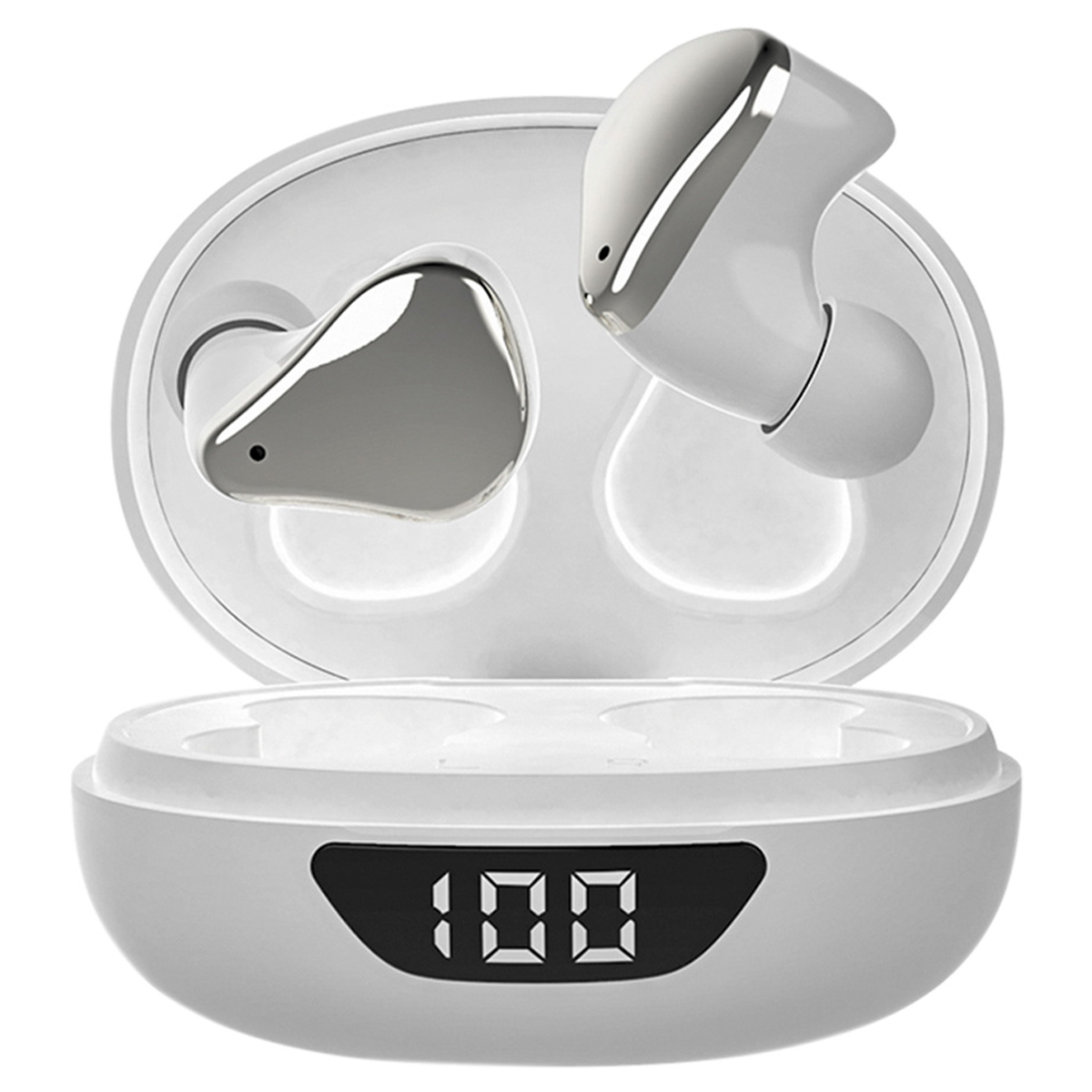 Наушники с микрофоном беспроводные Smartbuy Boa, Bluetooth 5.1, сенс. упр., разъем Type-C, белый - фото 1
