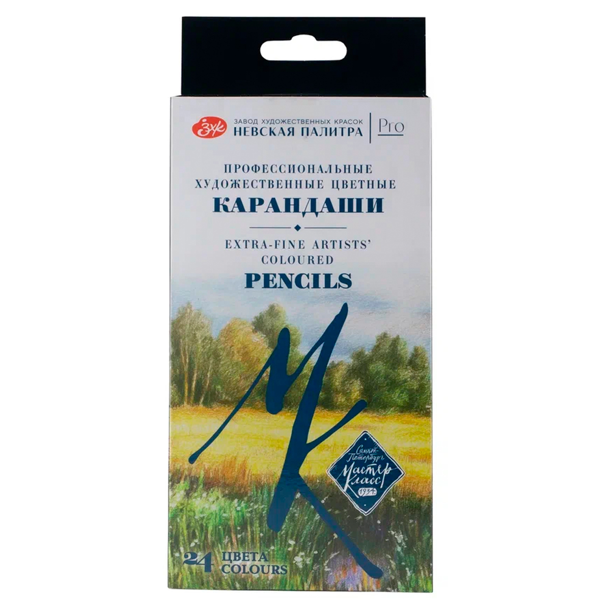 Набор профессиональных цветных карандашей "Мастер-Класс", 24 цвета, в картонной коробке - фото 1