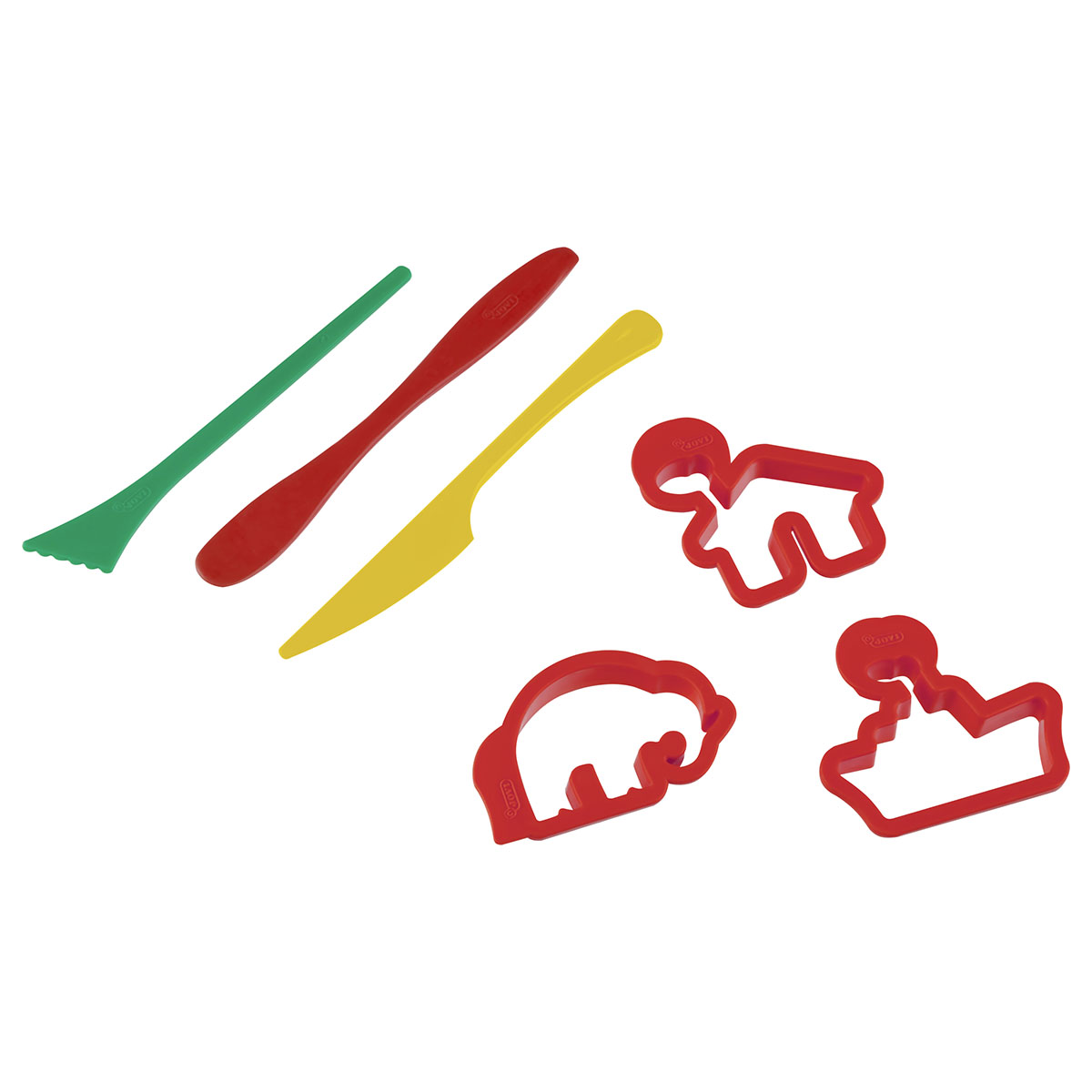 Пластилин растительный JOVI, 8 цветов, 25г, растительный, формочки, стеки, скалка, в чемодане - фото 9