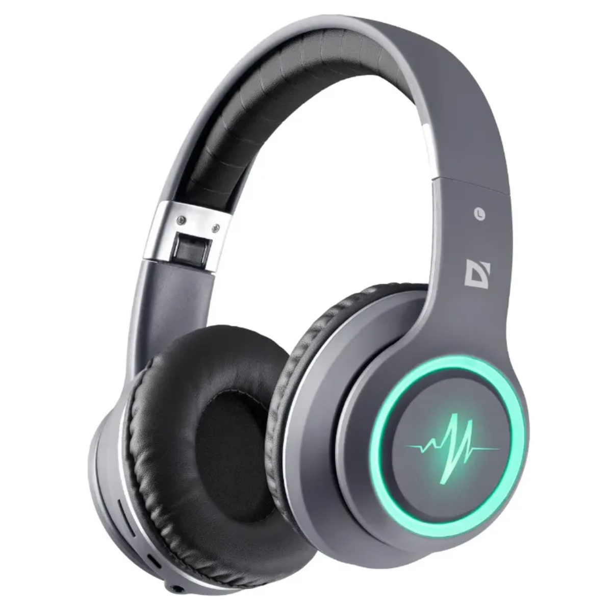 Наушники с микрофоном беспроводные Defender FreeMotion B571, Bluetooth, складные, MicroSD, разъем Type-C, черный - фото 1