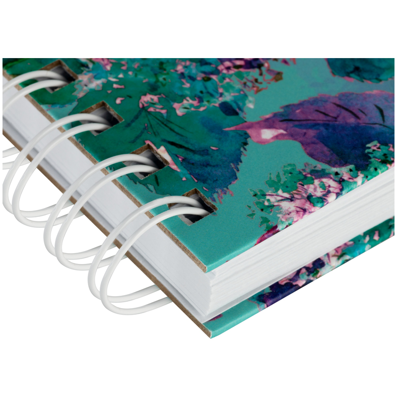 Скетчбук 80л., А5 BG "Цветение", на гребне, матовая ламинация, выб. лак, 120г/м2 - фото 7