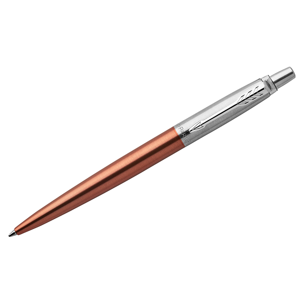 Ручка шариковая PARKER "Jotter Core Chelsea Orange CT", корпус оранжевый, детали хром, синяя, 1953189 - фото 1