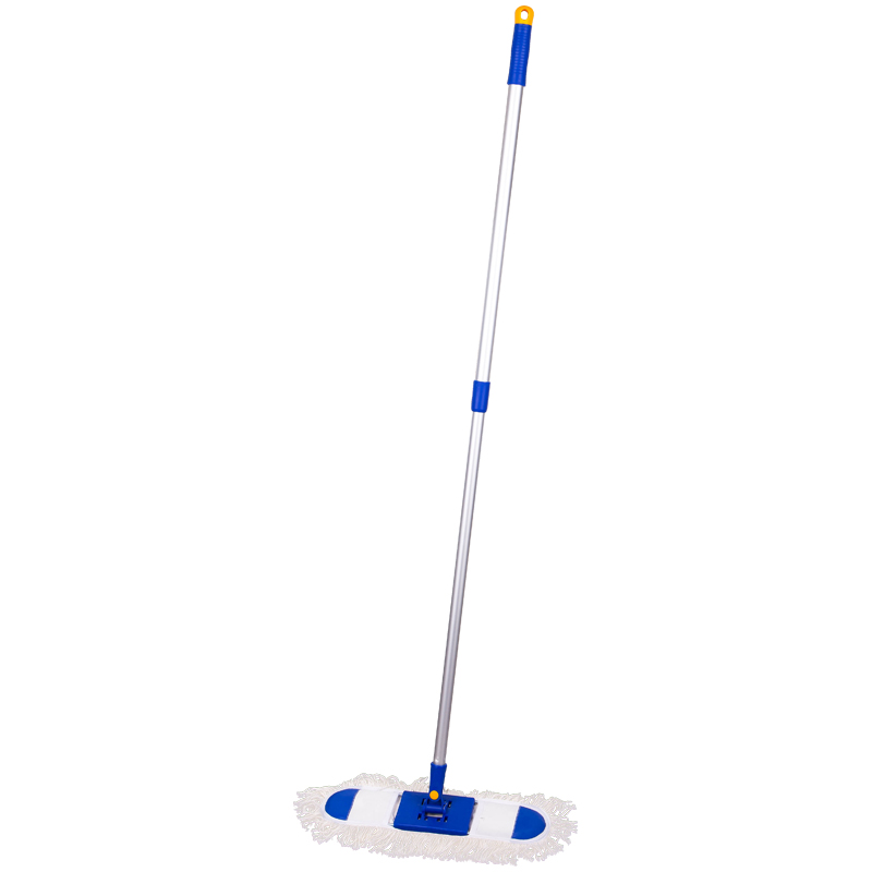 Швабра-рамка OfficeClean Professional, алюм. ручка 75-130см, насадка МОП хлопок (карманы) 40см - фото 1
