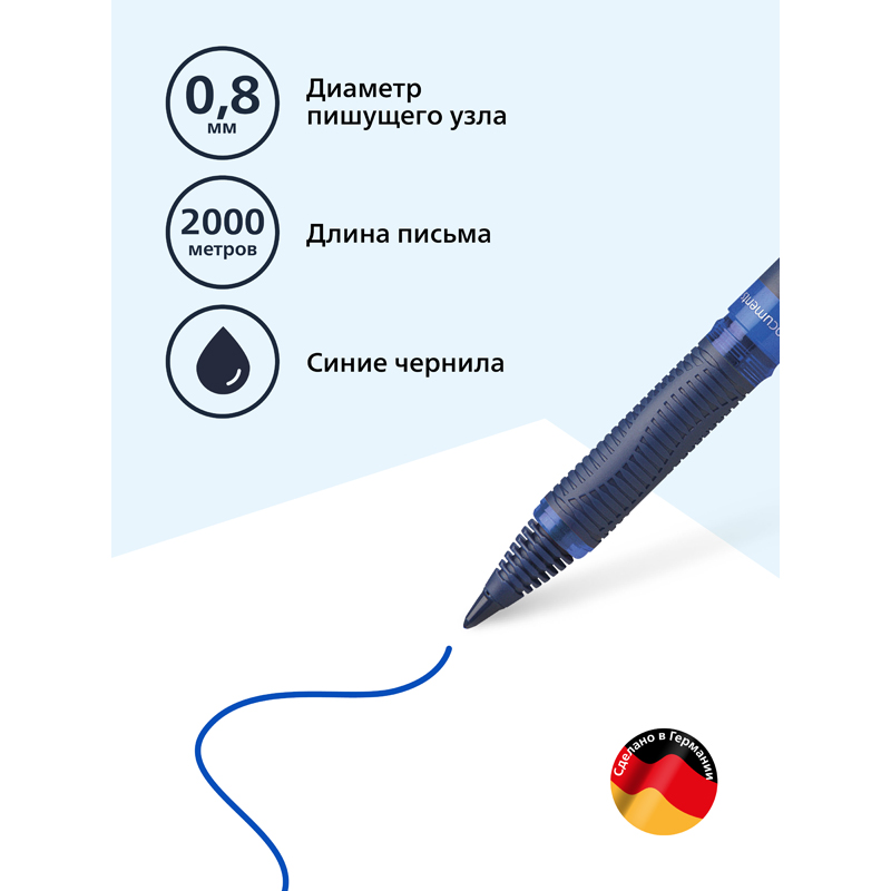 Роллер SCHNEIDER One Business 183003 синий, 0,6 мм - фото 3