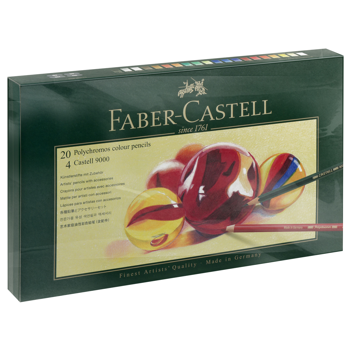 Карандаши цветные художественные Faber-Castell "Polychromos", 20цв.+ 4ч/г заточен., студийная коробка - фото 8