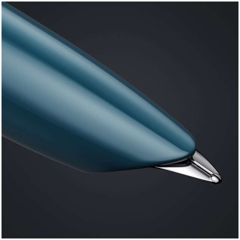 Ручка перьевая Parker "51 Teal Blue CT" черная, 0,8мм, подарочная упаковка - фото 4