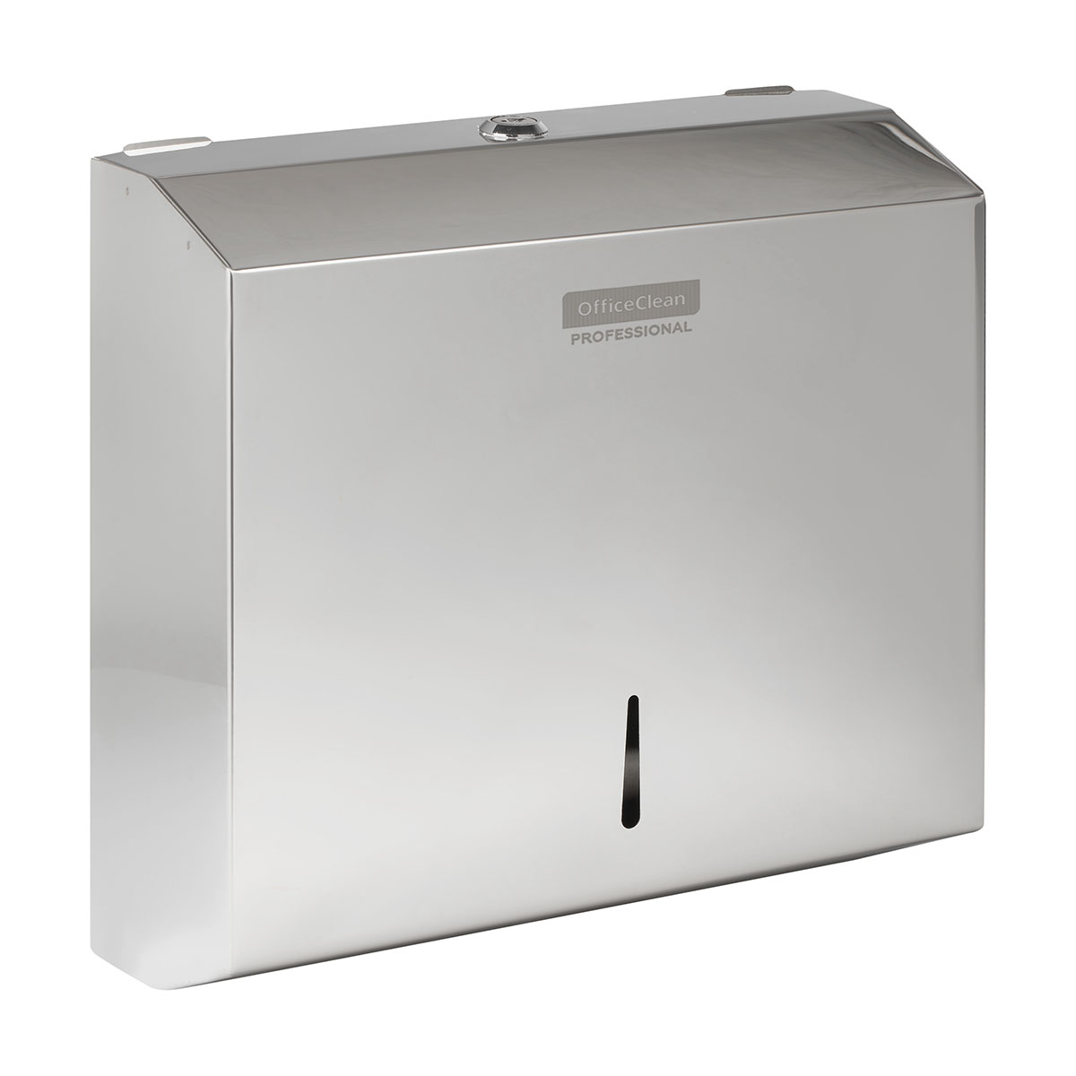 Диспенсер для полотенец листовых OfficeClean Professional (Z-сл.), нержавеющая сталь, глянцевое покрытие - фото 1