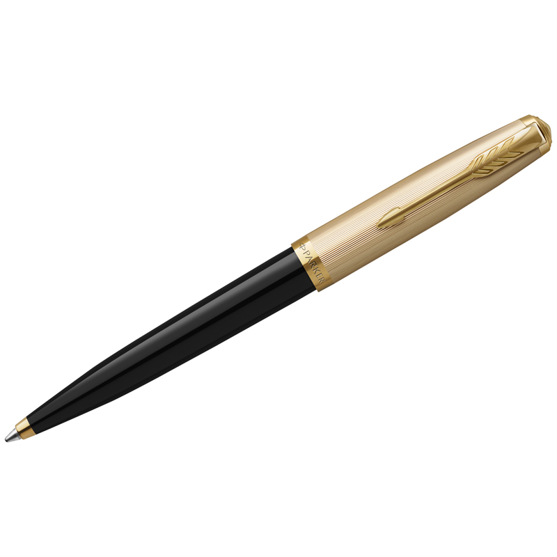 Ручка шариковая Parker "51 Deluxe Black GT" черная, 1,0мм, поворот., подарочная упаковка - фото 1