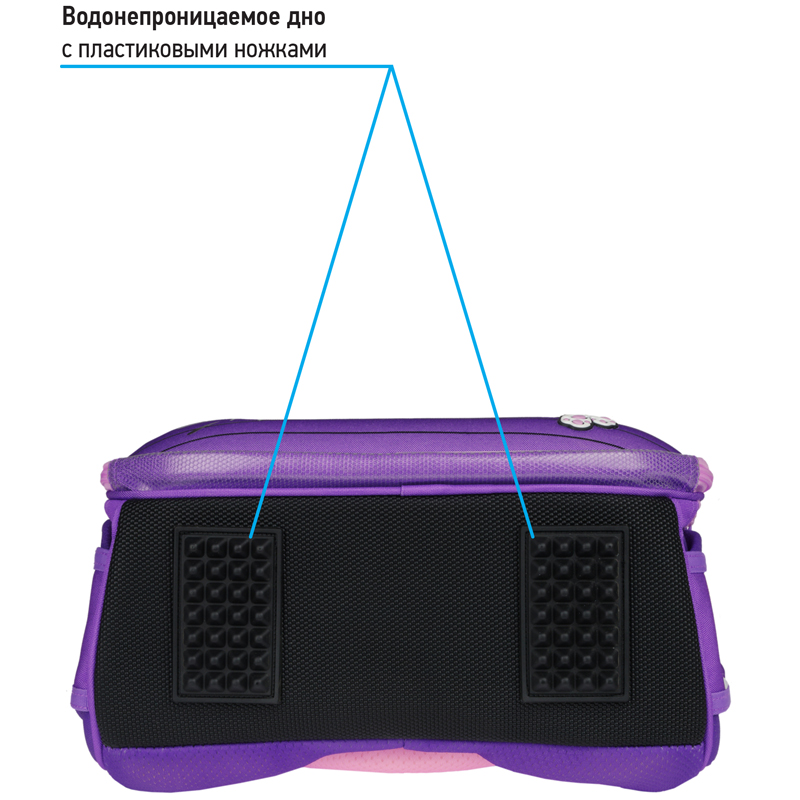 Ранец Berlingo Expert Max "Kittens lilac" 37*28*16см, 2 отделения, анатомическая спинка, дождевик в комплекте - фото 7